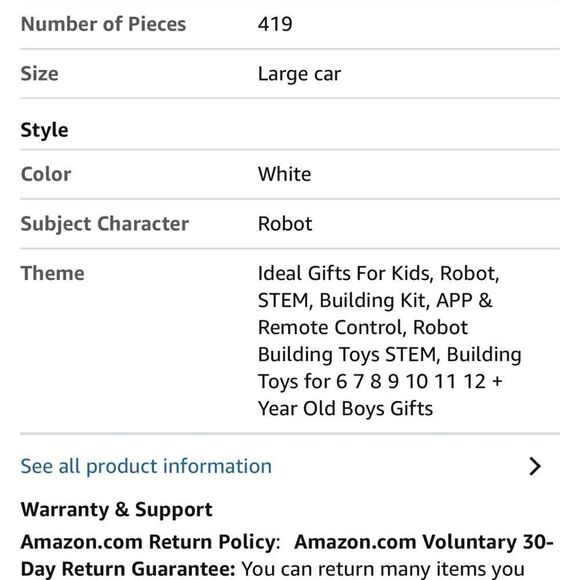 GILI Robot Building Remote Control Gift STEM Building Kit for Boys 8-12 - 3 in 1 - Picture 11 of 11